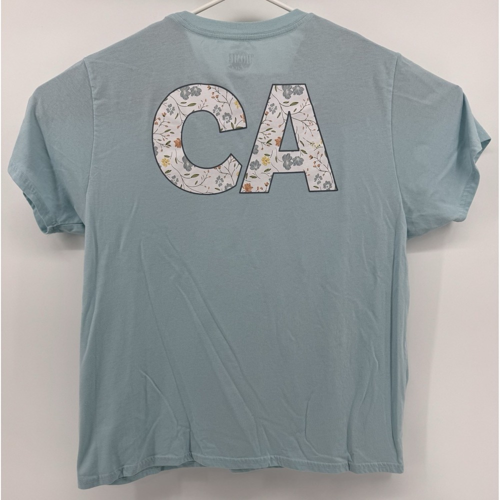 California T-Shirt Unisex 2XL Blue Home Free CA Logo Beach